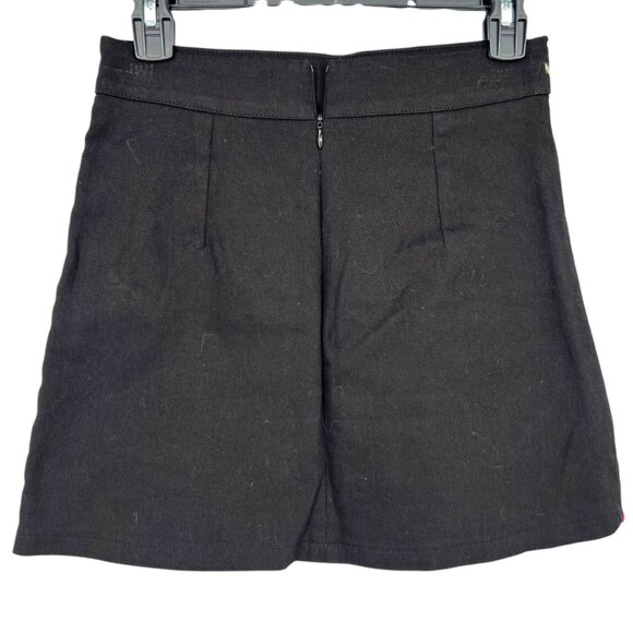 Lulus Dont Stop The Party Embroidered Mini Skirt Black Size Small - Picture 6 of 9